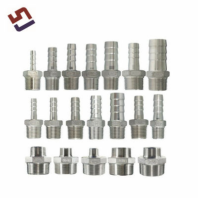 OEM Precision Casting Female Hose Fitting Hydraulic Hose Connector Διπλό εξαγωνικό σωλήνα