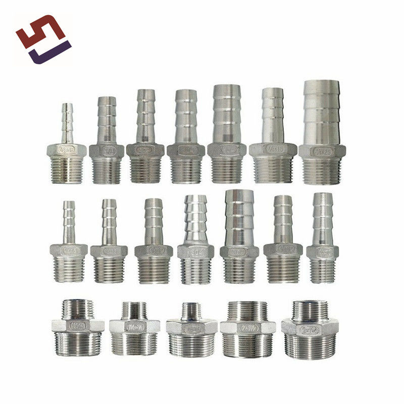 OEM Precision Casting Female Hose Fitting Hydraulic Hose Connector Διπλό εξαγωνικό σωλήνα